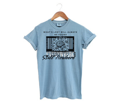 Lost and Found Heavyweight Tee - Ice Blue