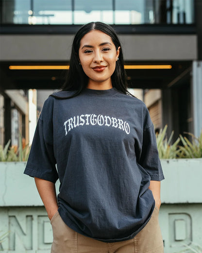 TRUST PREMIUM MOCK NECK TEE