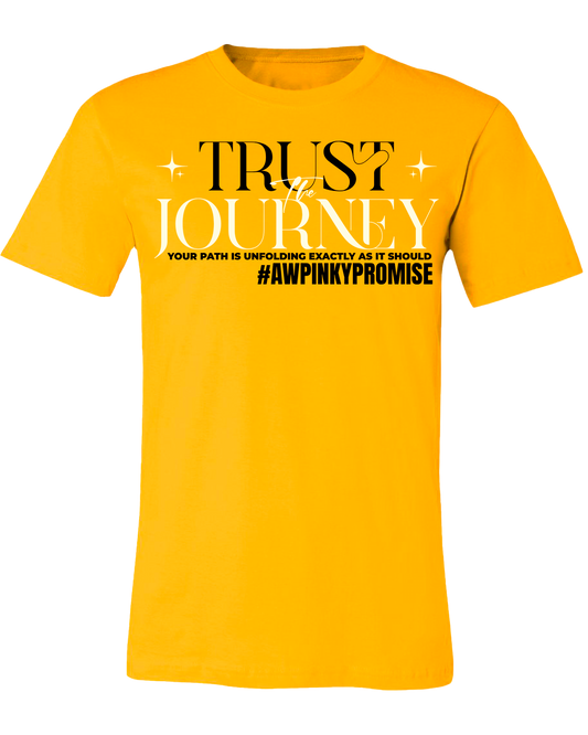 Trust The Journey - Gold Tee