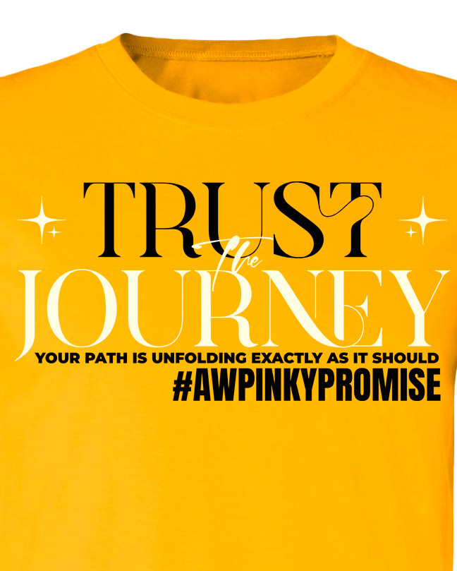 Trust The Journey - Gold Tee