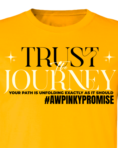 Trust The Journey - Gold Tee