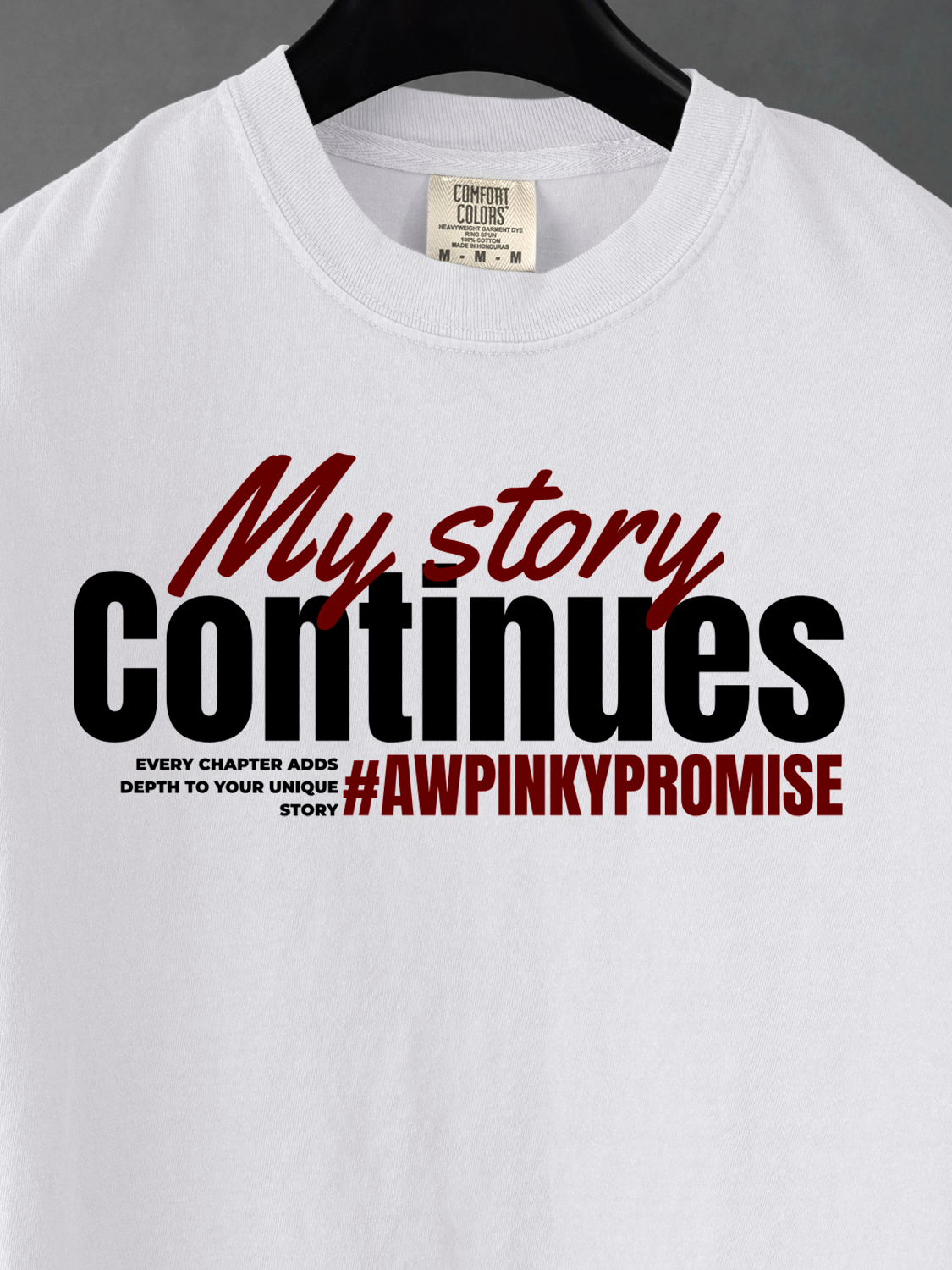 My Story Continues Heavyweight Tee - White