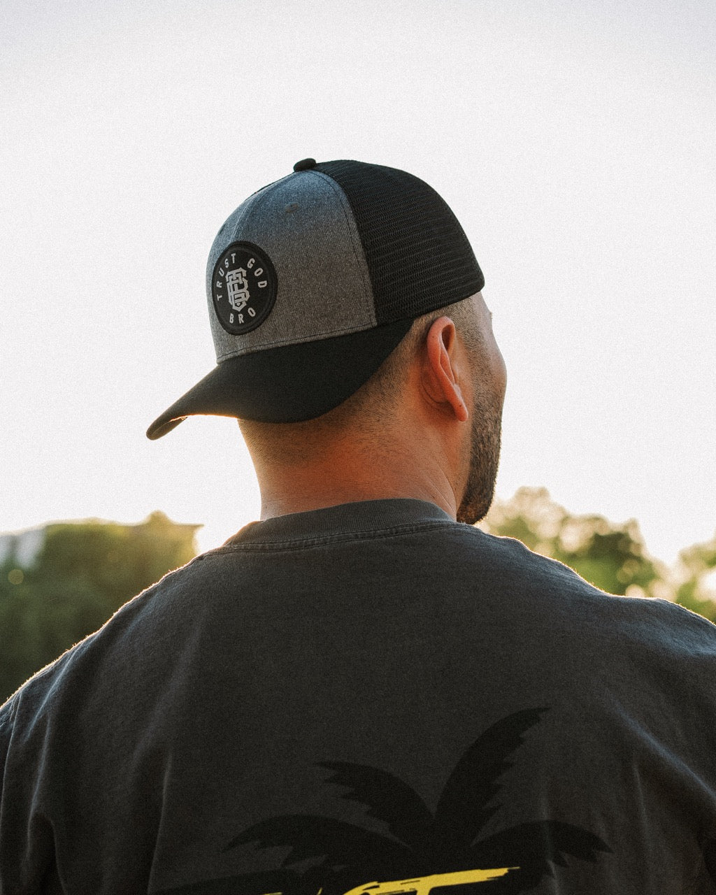 TRUST GOD BRO TRUCKER SNAP-BACK HAT