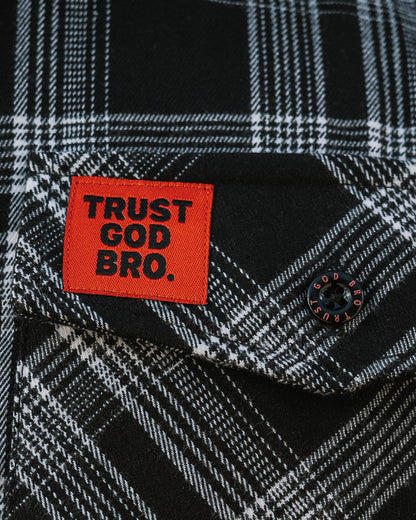 TRUST GOD BRO PREMIUM FLANNEL