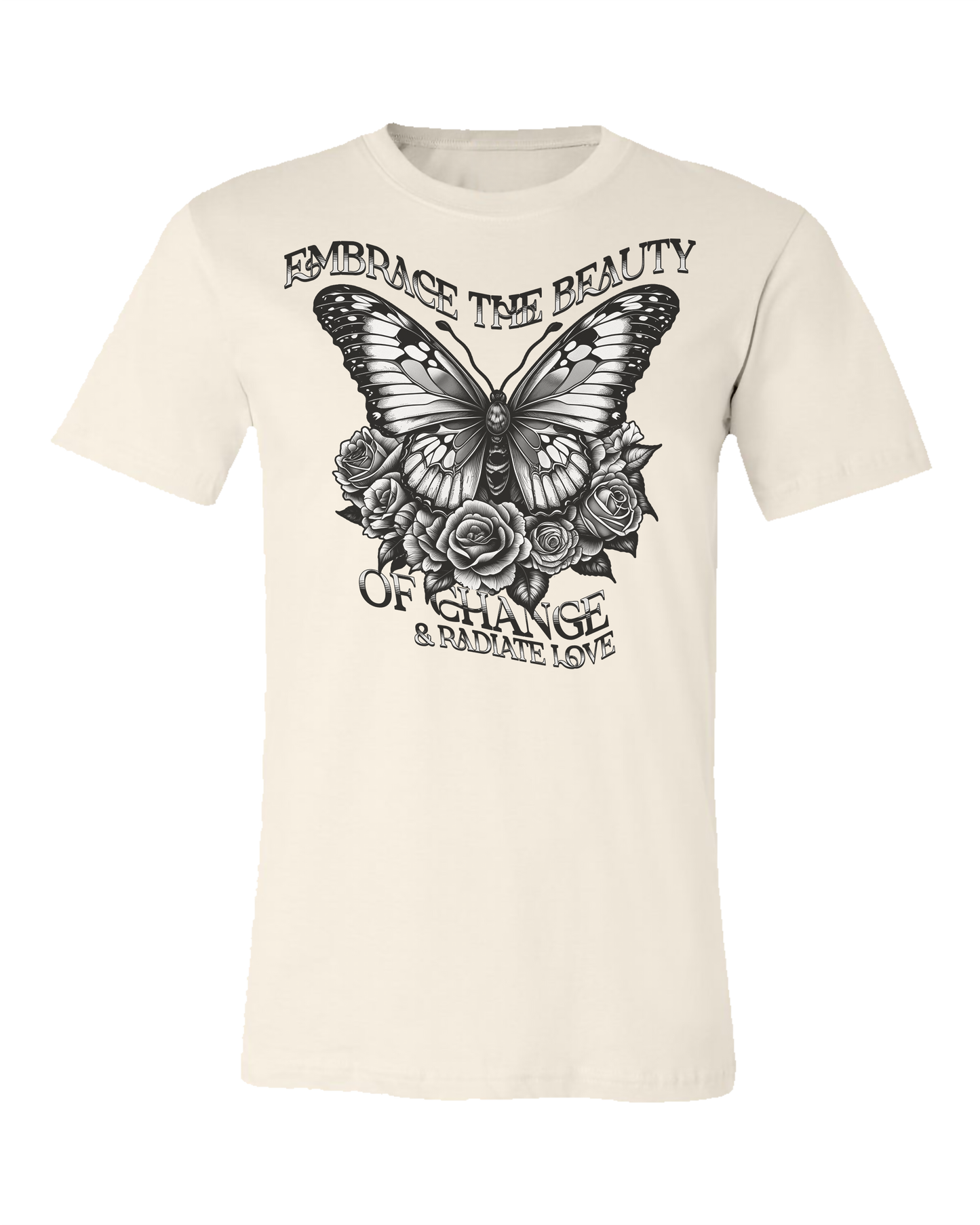 Embrace The Beauty of Change Tee - Natural