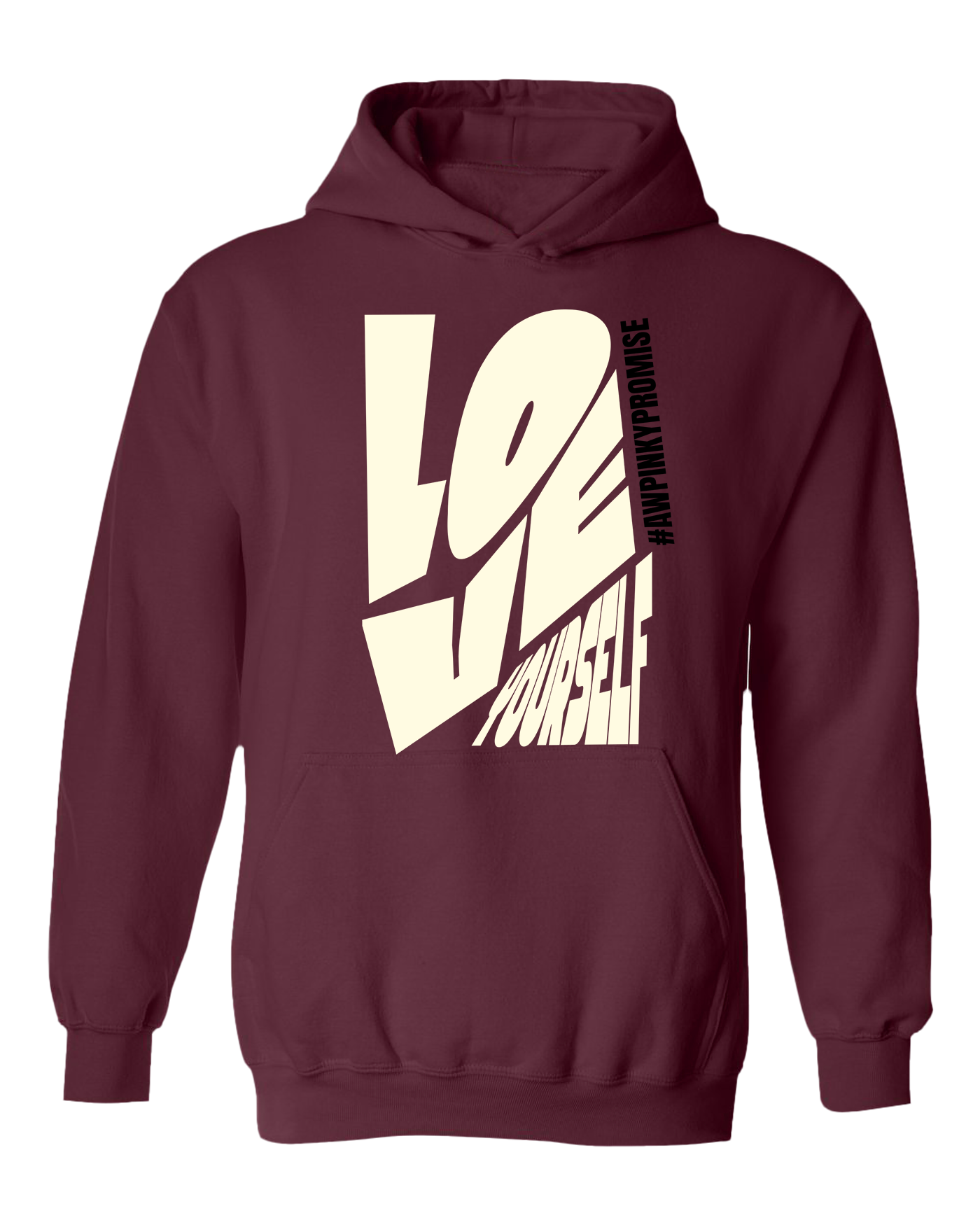 Love Yourself Hoodie - Maroon