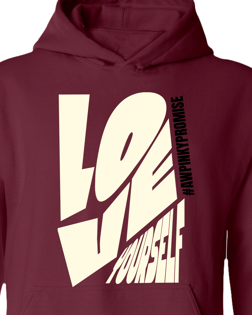 Love Yourself Hoodie - Maroon