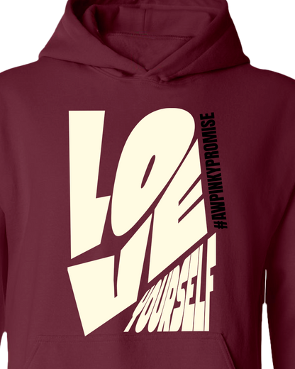 Love Yourself Hoodie - Maroon