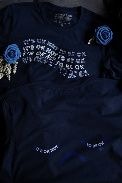 It's Ok Not To Be OK Tee - Navy