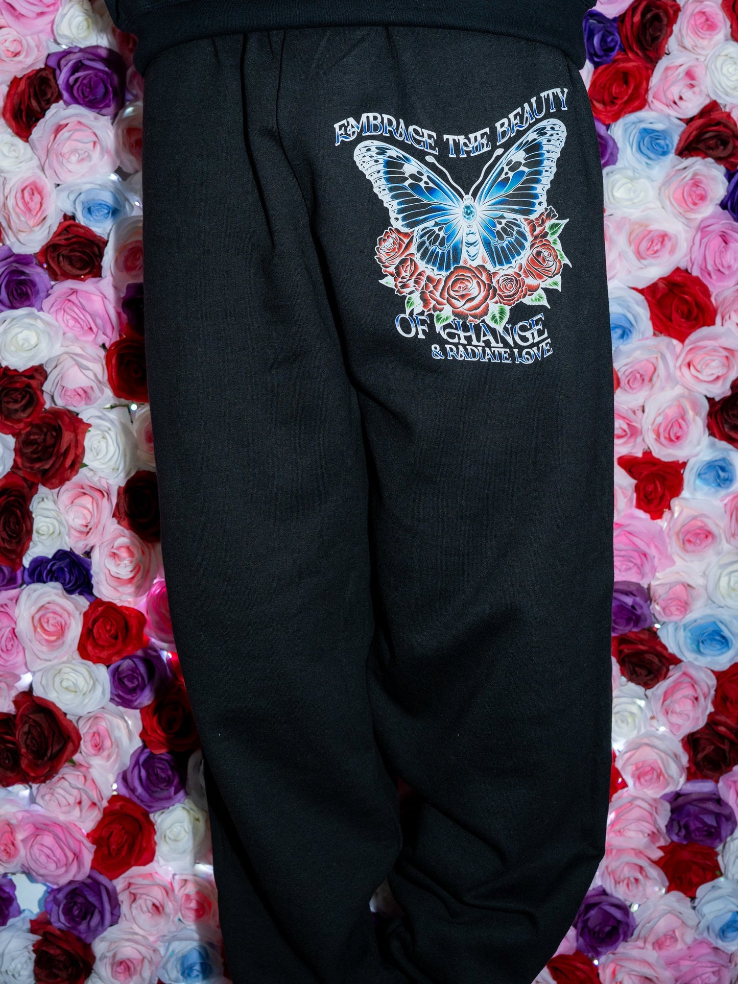 Embrace The Beauty of Change - Black Sweatpants