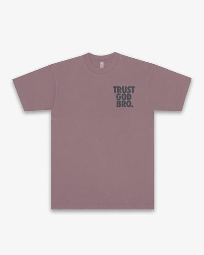 STACKED PREMIUM MOCK NECK TEE | MAUVE