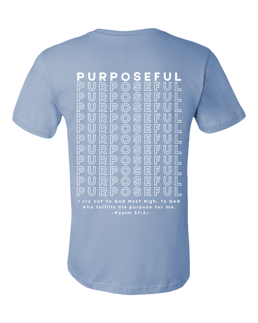 Purposeful Tee - Baby Blue