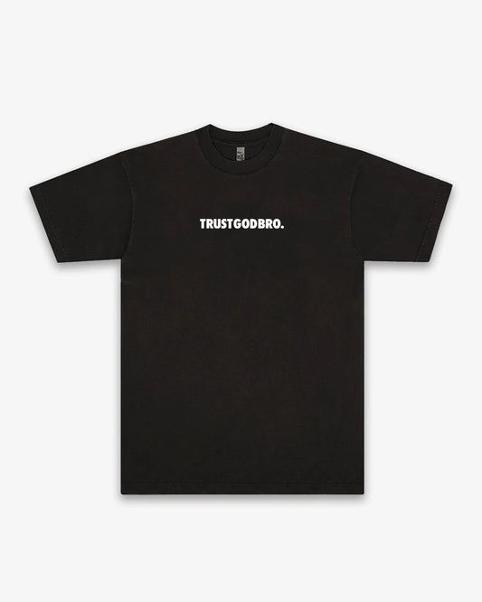 TRUSTGODBRO. PREMIUM MOCK NECK TEE