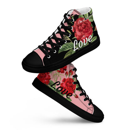 Roses Of Hope High Top Shoes