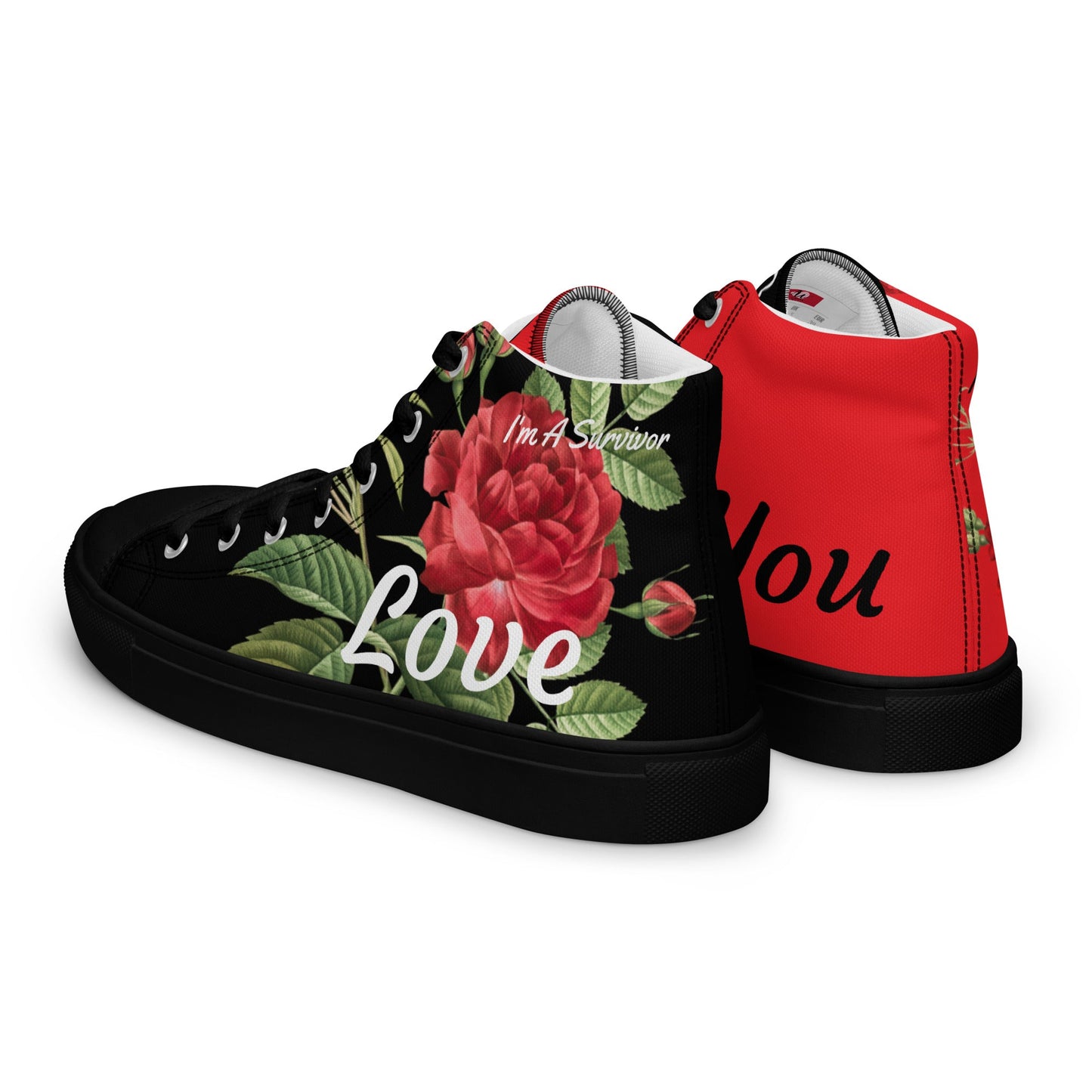 Roses Of Hope High Top Shoes