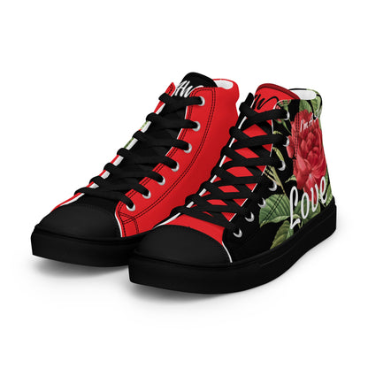 Roses Of Hope High Top Shoes