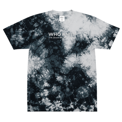 Who Am I? Oversized tie-dye t-shirt