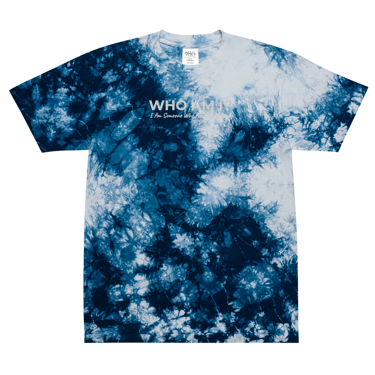 Who Am I? Oversized tie-dye t-shirt