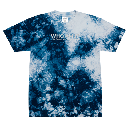 Who Am I? Oversized tie-dye t-shirt