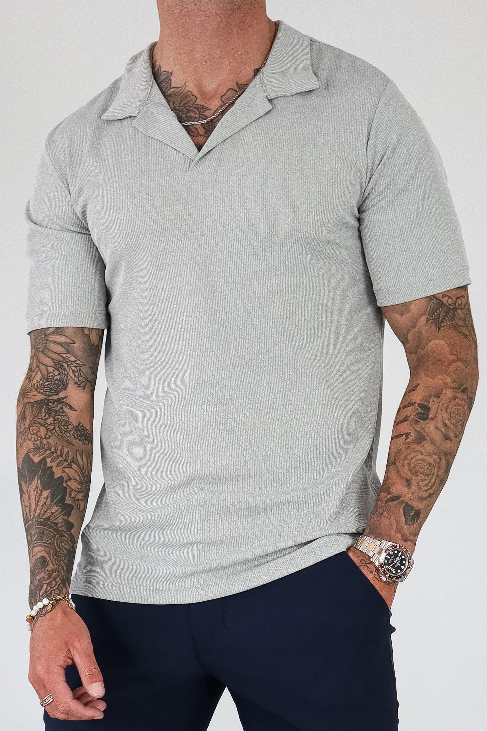 THE RIVA POLO - GREY - TRP Clothing